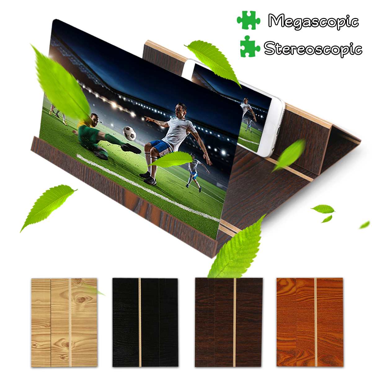 3D Phone Screen Magnifier Amplifier Folding Design HD Video Magnifying Glass Watch 3d Movies Christmas Gifts Smart Phone Bracket-4