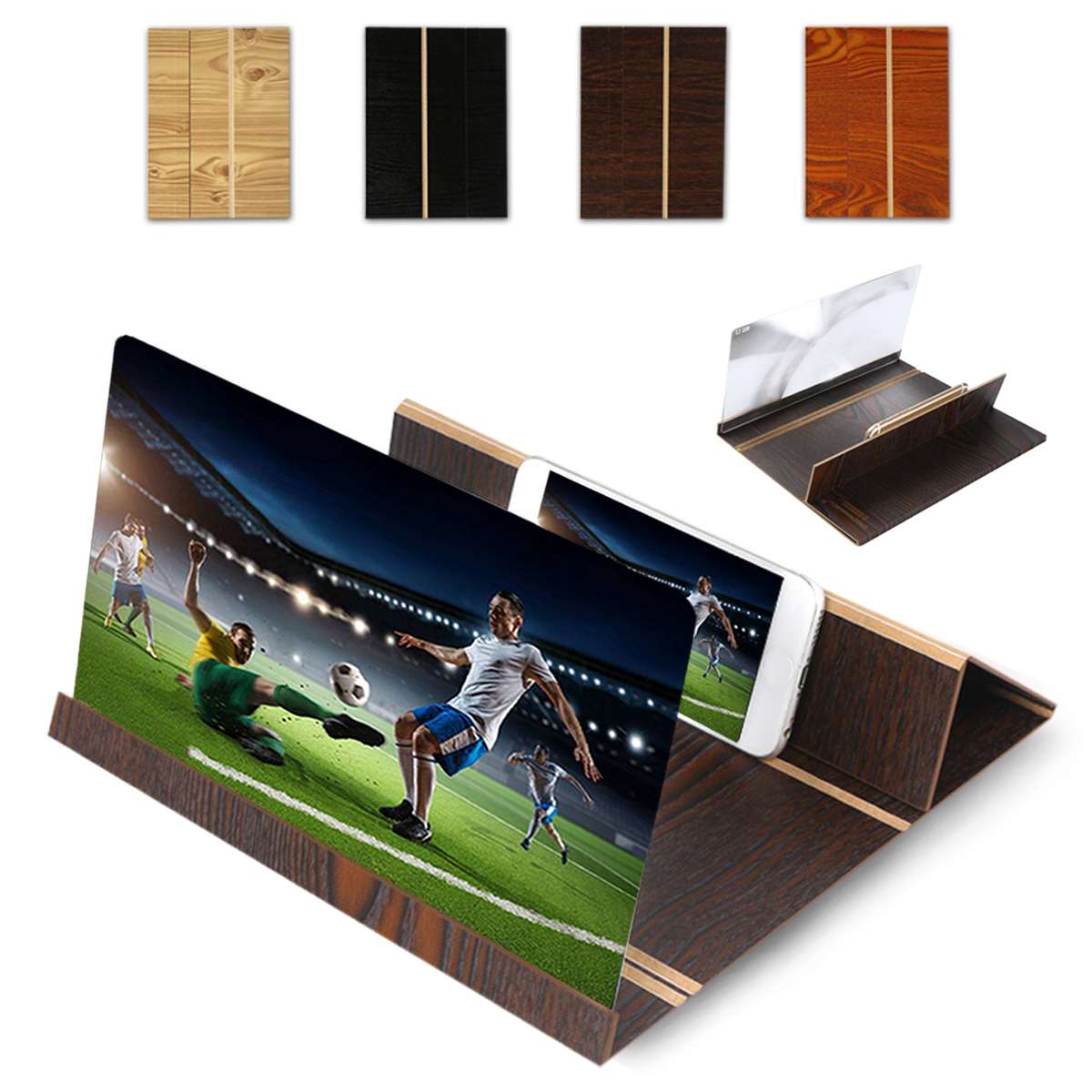 3D Phone Screen Magnifier Amplifier Folding Design HD Video Magnifying Glass Watch 3d Movies Christmas Gifts Smart Phone Bracket-3